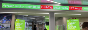 Eingang zum FHIR-Tag.